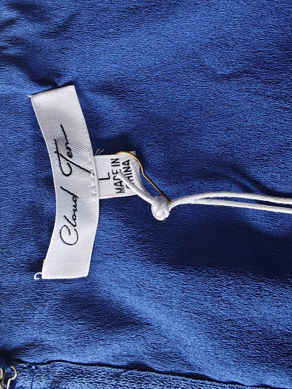 Cloud Ten Women’s Royal Blue Bow Detail Crop Top Size L - Picture 4 of 9